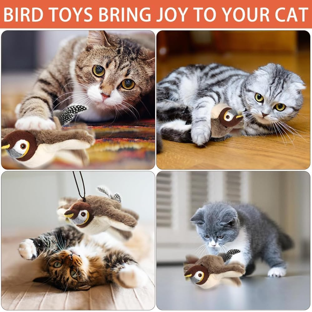 Interactive Cat Toys, Rechargeable Flappy Bird Cat Toy, Catnip Toy, Suitable for Bored Indoor Cats and Dogs, Suitable for All Varieties image number 6