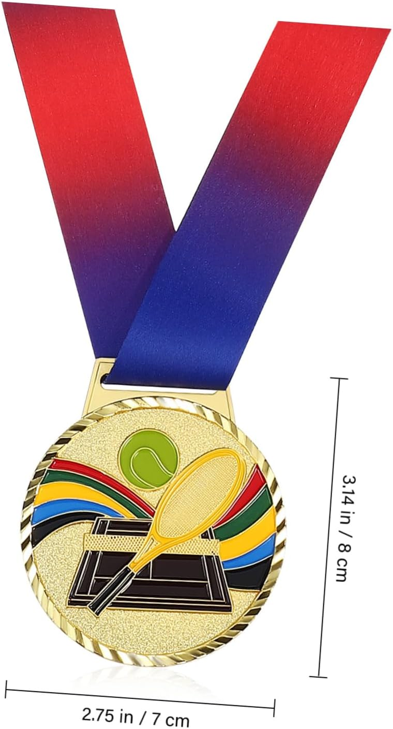 Healeved 2Pcs Sports Medals Tennis Medal Award Boys and Girls Party Favors Sports Event image number 4