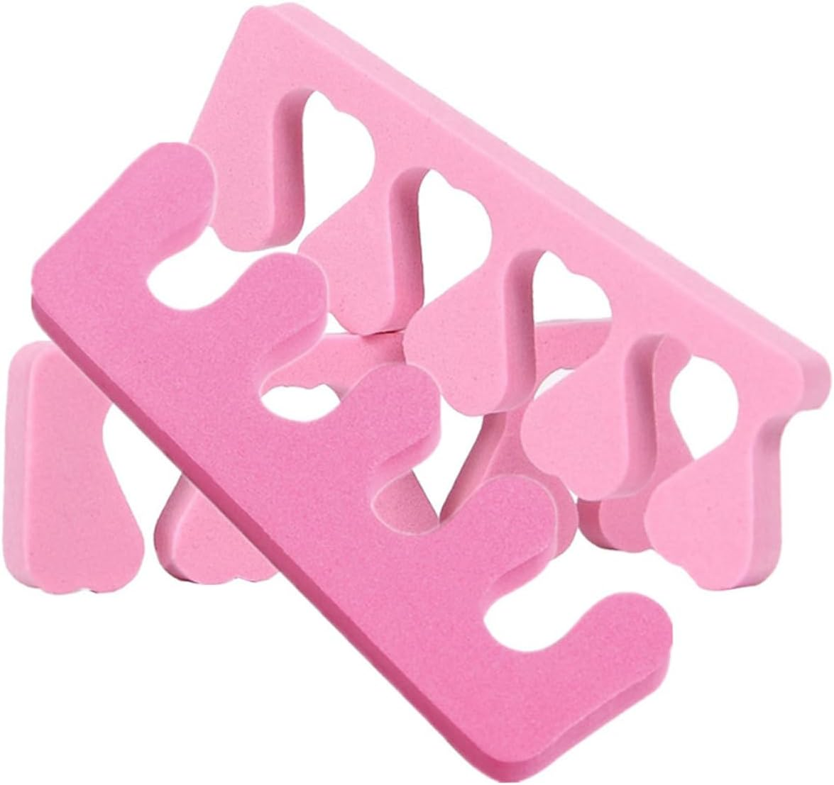 Healeved 20Pcs Soft Sponge Nail and Toe Separators Flexible Foam Finger Dividers for Pedicure Manicure for Nail Art and Polish Application image number 3