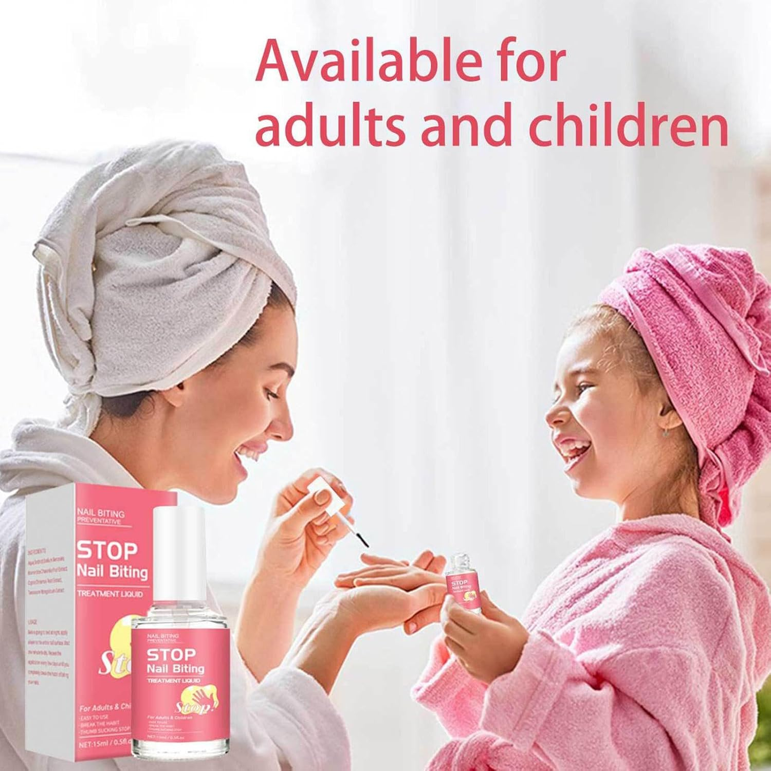 Nail Biting Prevention - No Bite Nail Polish anti Nail Biting Polish - Finger Sucking Prevention, Stop Nail Biting for Children, Adults, Nail Growth, Repair image number 5