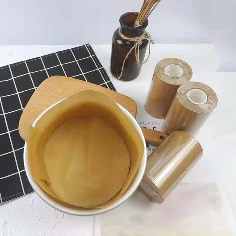 1Pcs Non-Stick Baking Parchment Roll, 10Cm X 50M Coated with Silicone for Springform Cake Tin (White) - White image number 5