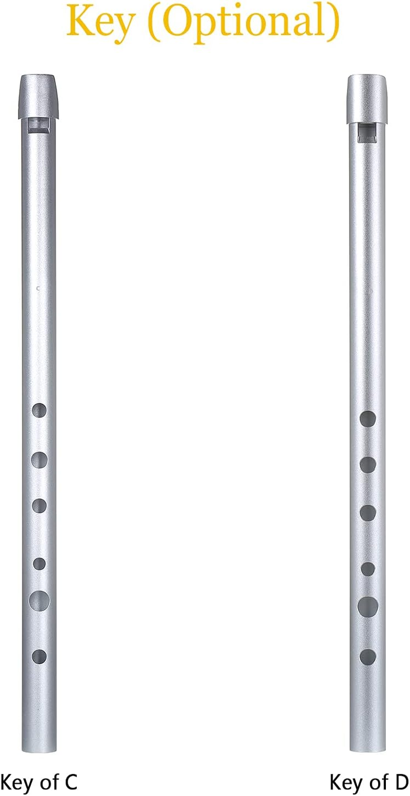 Mingzhe Irish Whistle Traditional Tin Penny Whistle 6 Holes Flute Wind Music Instrument for Beginners Intermediates & Experts- Key of C image number 4