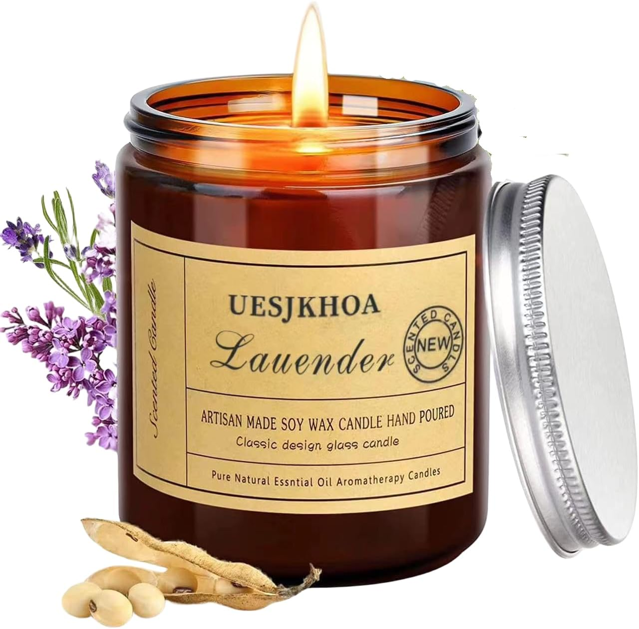 Scented Candle Gift Set - 7Oz Glass Jar Candles Made from Soy Wax - Relax and Relieve Stress,Perfect for Birthday,Valentine'S Day,Housewarming & Everyday Home Scent Gift Decoration image number 5