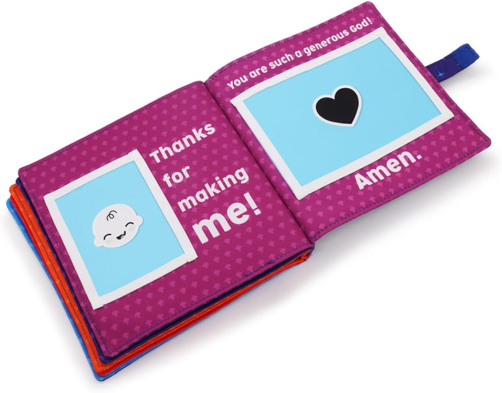 My First Prayer Book | Personalized Prayer Photo Book Album for Newborn, Infant, Baby Toddler, Godchild, Birthday, Baptism, Christening or Dedication (Blue) image number 6