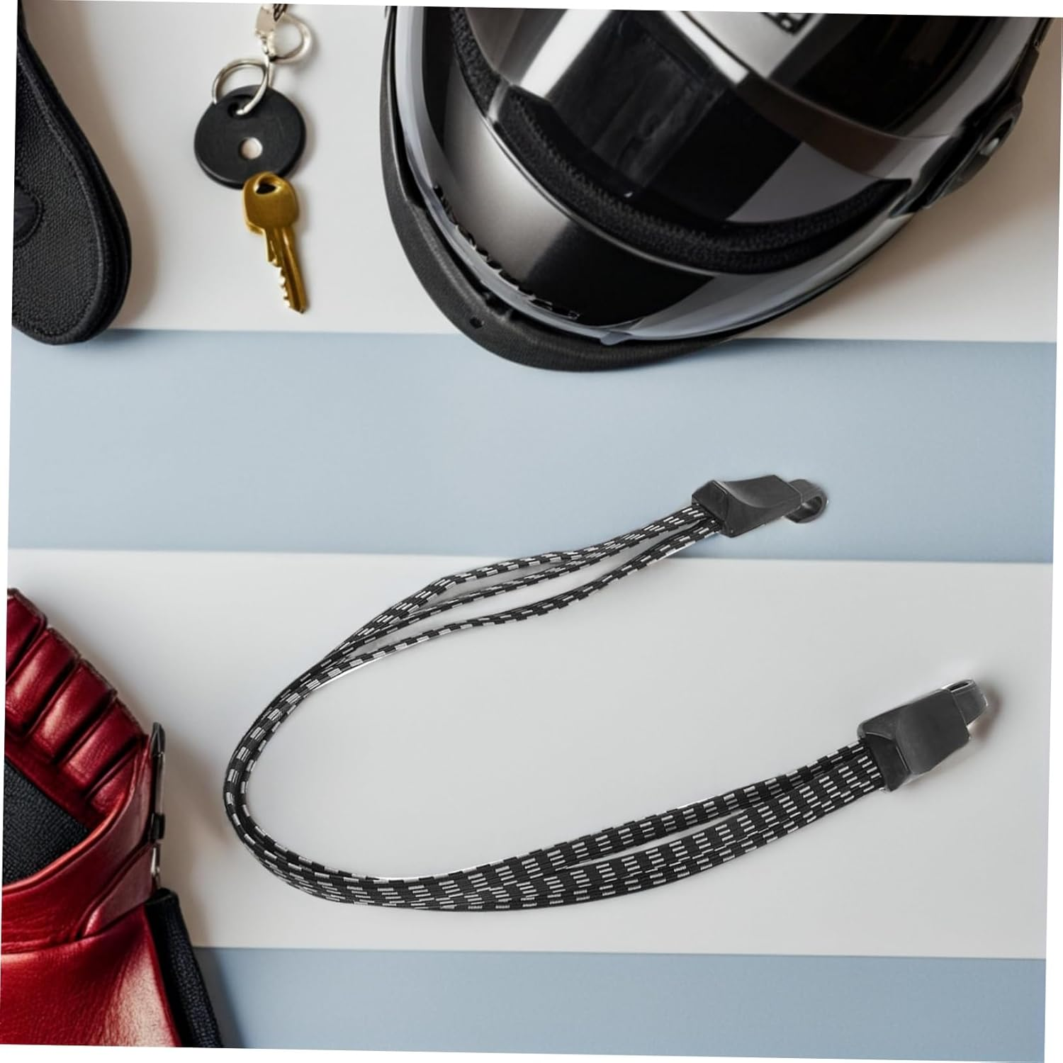 INOOMP 4Pcs Bicycle Straps Tie down Straps for Travel Strong Elastic Luggage Tie-Down for Securing Luggage Bike Rack Portable Cargo Belt