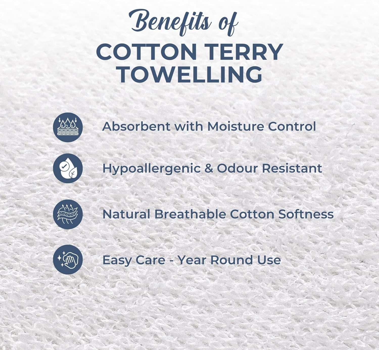 Dreamaker Waterproof Cotton Terry Mattress Protector, Moisture Absorbent Towel Top, Breathable Rustle Free TPU Protection, Fully Fitted Extra Deep Stretch Skirt, Easy Care Machine Washable King Single image number 6