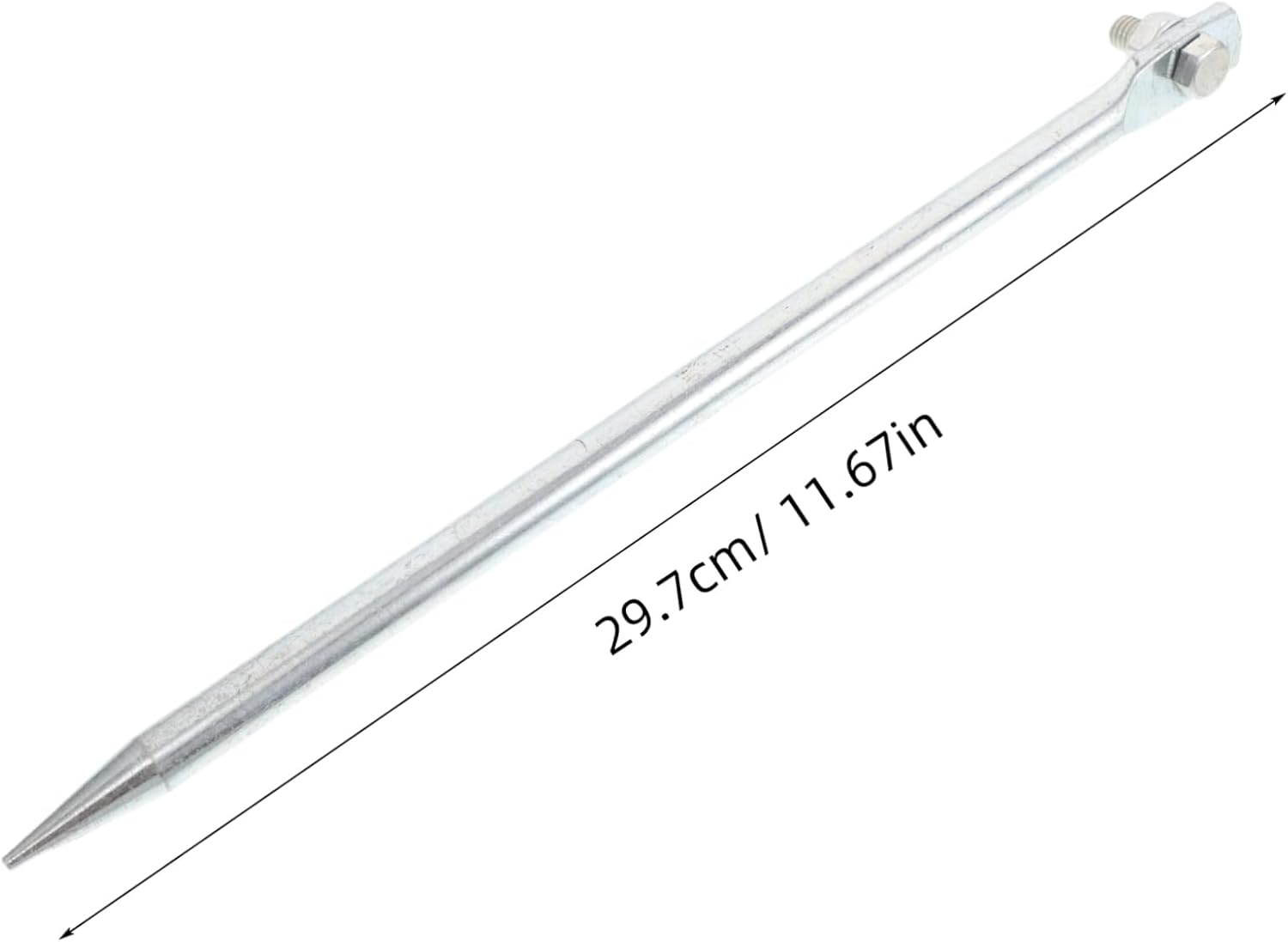 VICASKY Ground Rod for Generators 12Mmx300Mm Brass Galvanized Earth Pin Weather-Resistant Grounding Rod for Electric Fence Systems Antenna Earthing image number 2