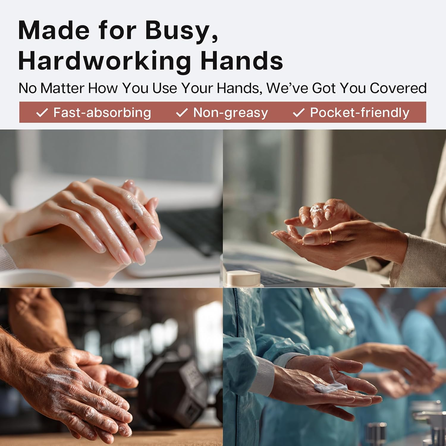 VRAIKO OUHOE Retinol Anti-Aging Hand Cream, Mineral Hand Moisturizer with Retinol, Shea Butter and Collagen, for Younger Looking Hands, Soft Smooth Skin, Nails & Cuticles