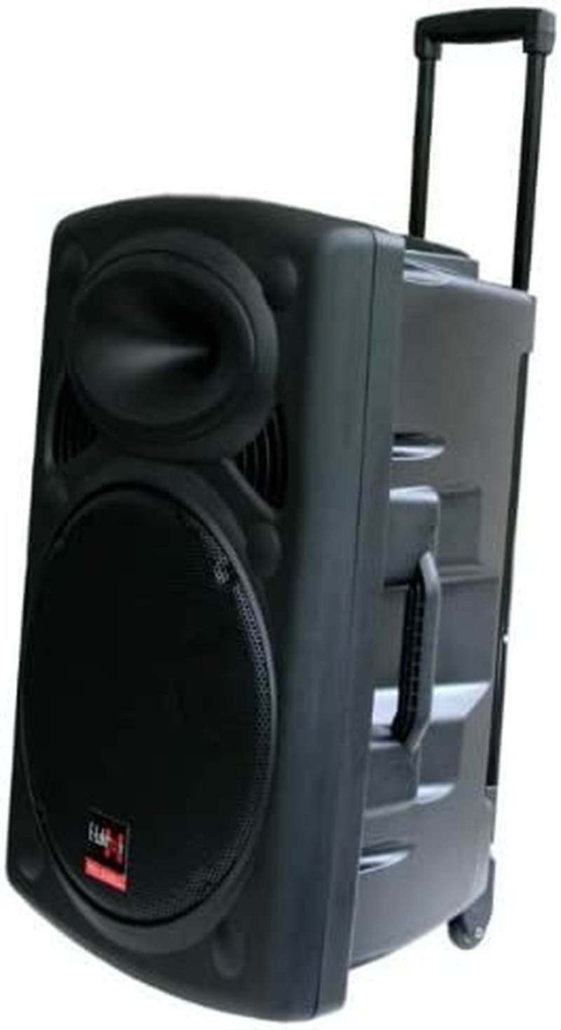 E-Lektron EL38-M Package 2 X 15 Inch 1800W Bluetooth 5.0 TWS Linkable Portable Speaker Set Laud Sound PA System with Stands image number 3