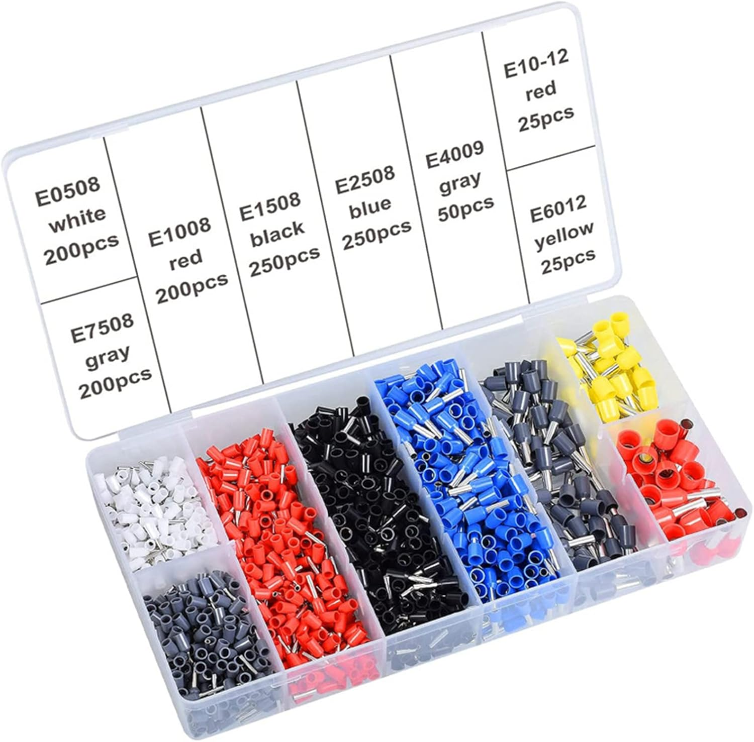 1200 Pieces Insulated Wire Terminals Kit, AWG23-7 Self-Adjustable Ratchet Wire Crimping Tool Kit Crimper Plier Set