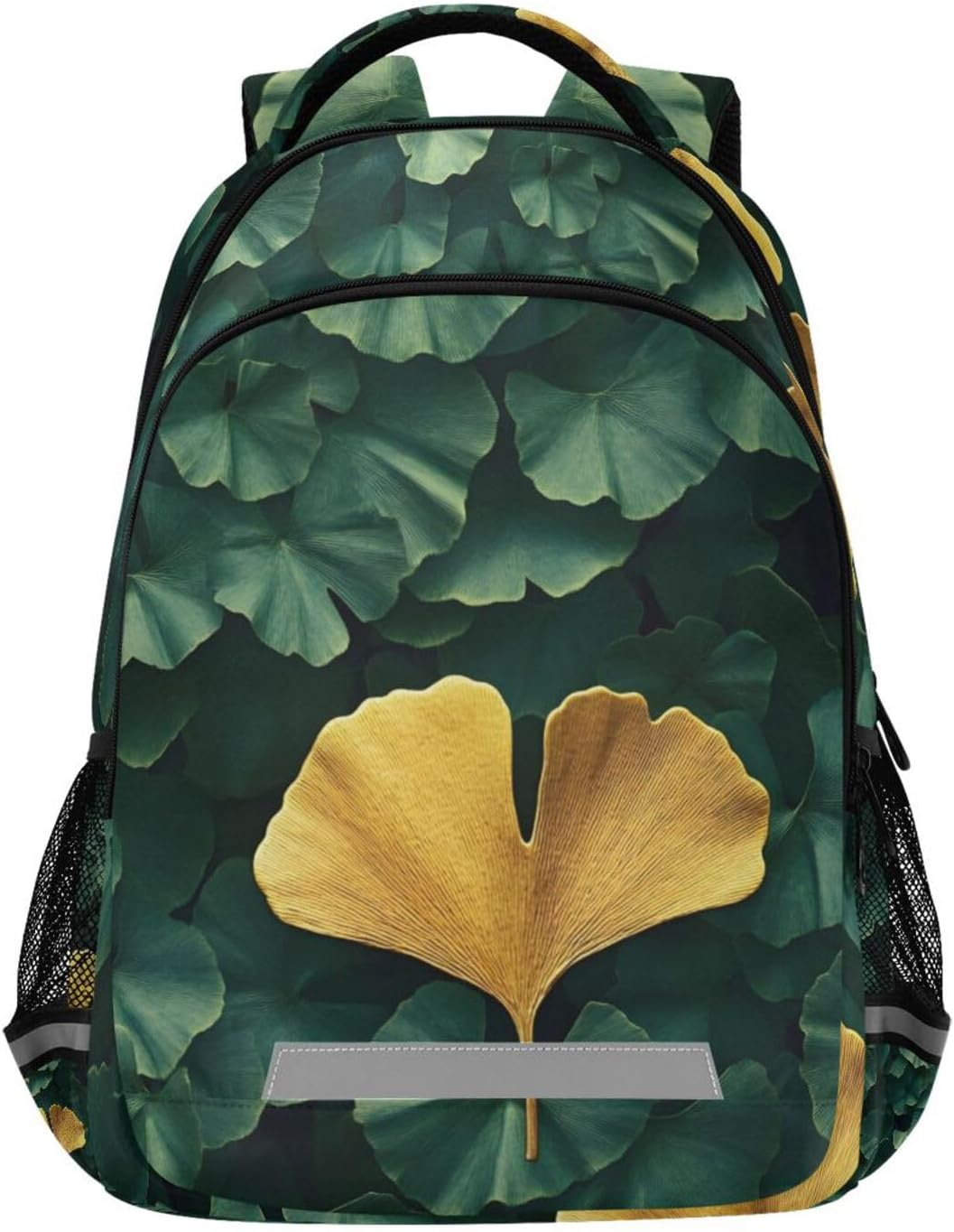AIXIWAWA Travel Backpack (Ginkgo Green Gold) for Women Men, Laptop Backpack Daypacks with Padded Straps and Back 11.6&times;4.9&times;16.7 IN, Multicolor, 11.6&times;6.9&times;16.7Inch