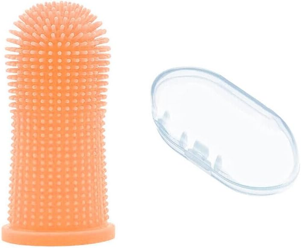 Dog Cat Super Soft Pet Finger Toothbrush Teeth Silicone Brush Care Cleaning, Super Soft Dental Care Brush for Effective Teeth Cleaning, Non-Toxic, Flexible Fit, Promotes Oral Health image number 2