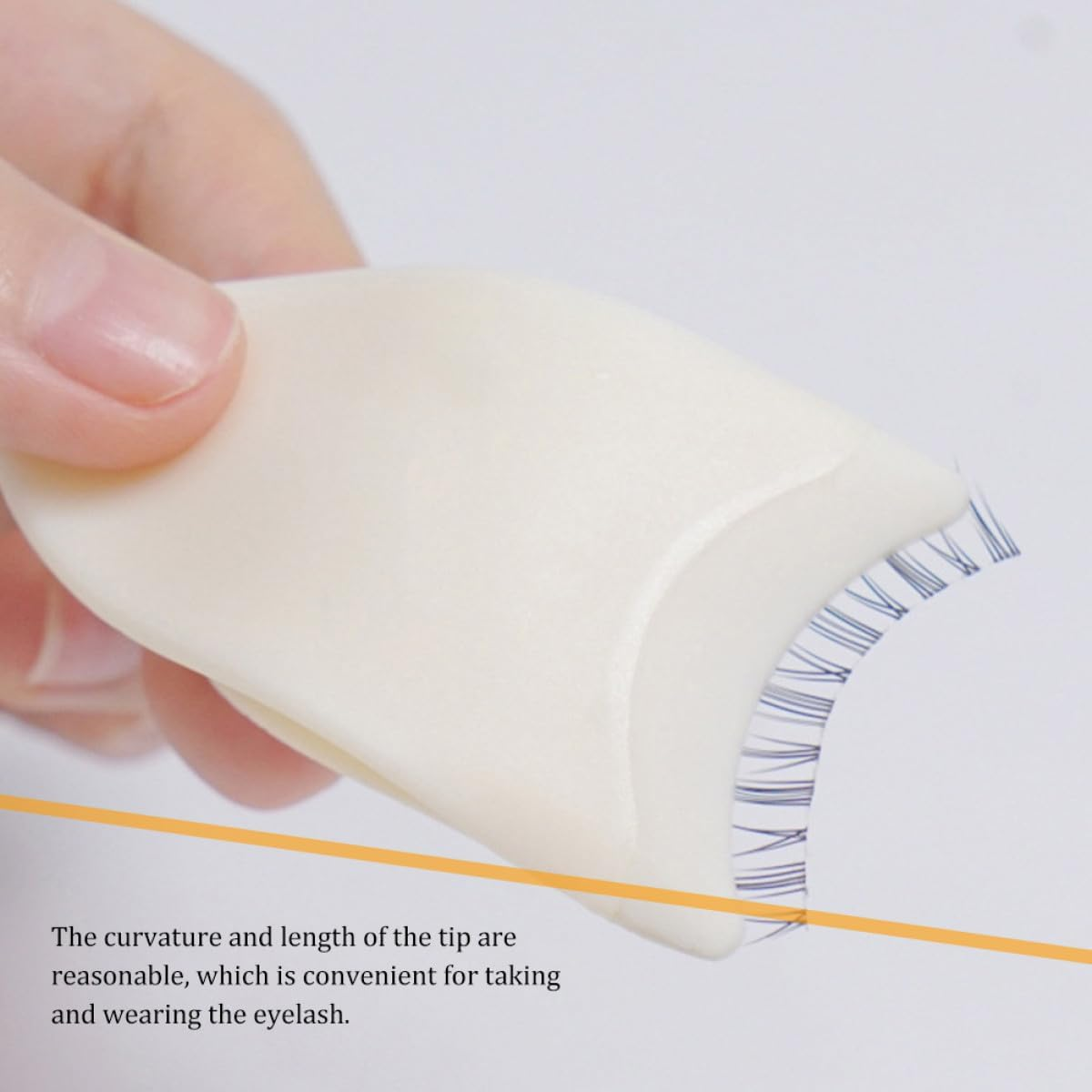 ULTECHNOVO 4Pcs Eyelash Applicator Tool Lightweight Plastic Lash Tweezers for Easy False Eyelash Application Women Makeup Supplies Portable and Practical image number 5