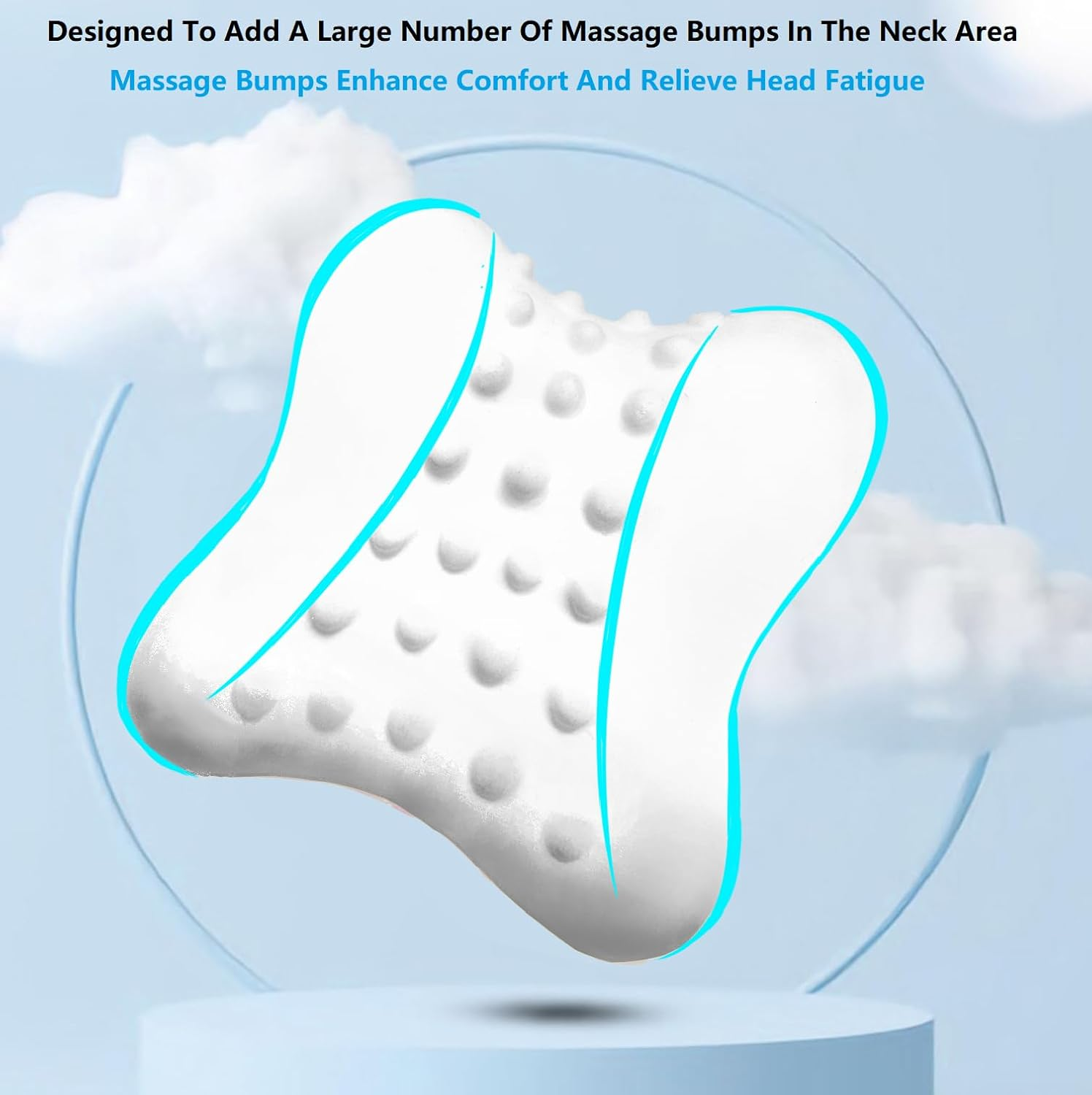 ANTETOKO Car Pillow for Neck Pain Relief and Cervical Support,Pure Memory Foam Car Neck Pillow for Car Seat with Adjustable Strap and Washable Cover,Car Headrest Pillow for Ergonomic Design (Grey) image number 4