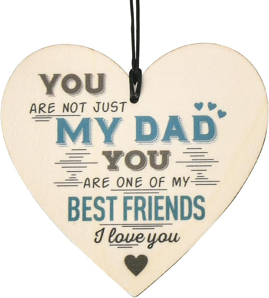 Dad Gifts for Fathers Day Decorative Signage Dad Birthday Gifts from Daughter Son I Love You Dad Signs for Home Decor Daddy Ornaments for Dad Father Wall Hanging Decorative Plaques Dad Decorations