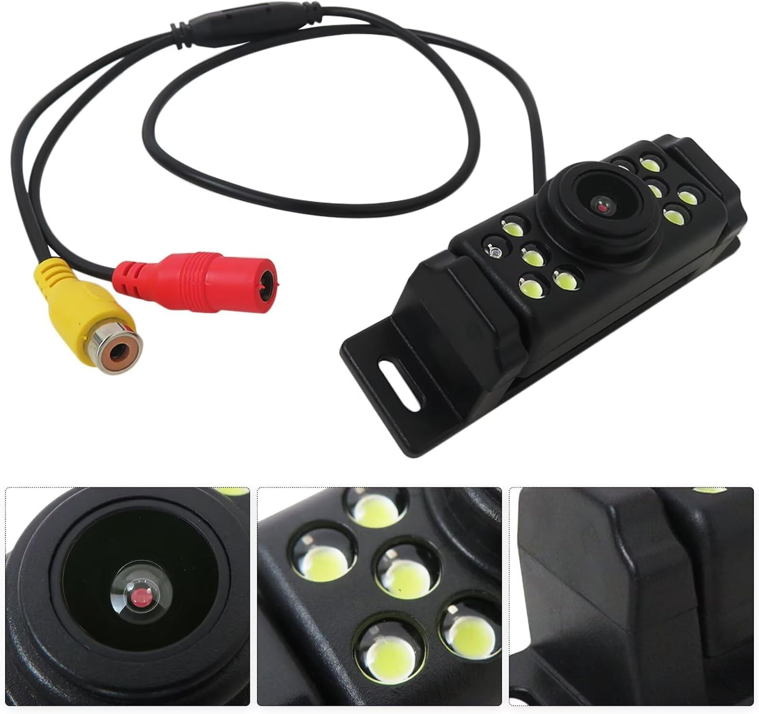 Upgraded 170&deg; Reverse Camera Car Replacement Fits for Most of Vehicles License Plate, Rear View Backup Parking Cam HD Waterproof Night Vision image number 4