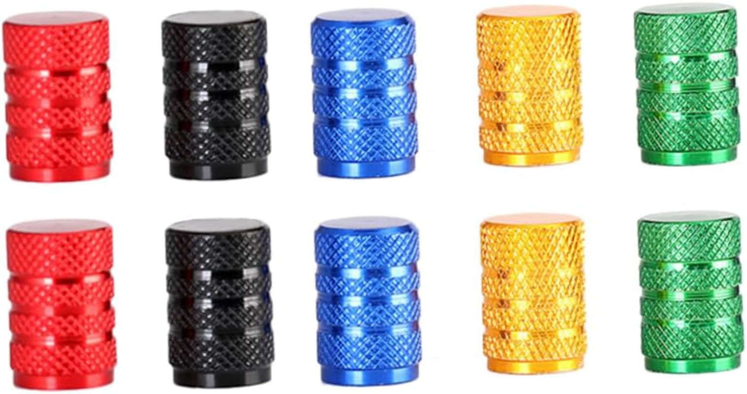 ULTECHNOVO 80Pcs Car Tire Stem Caps Aluminum Tire Wheel Rims Stem Air Caps Tyre Cover Screw Cover Suitable for Car Random Color image number 1