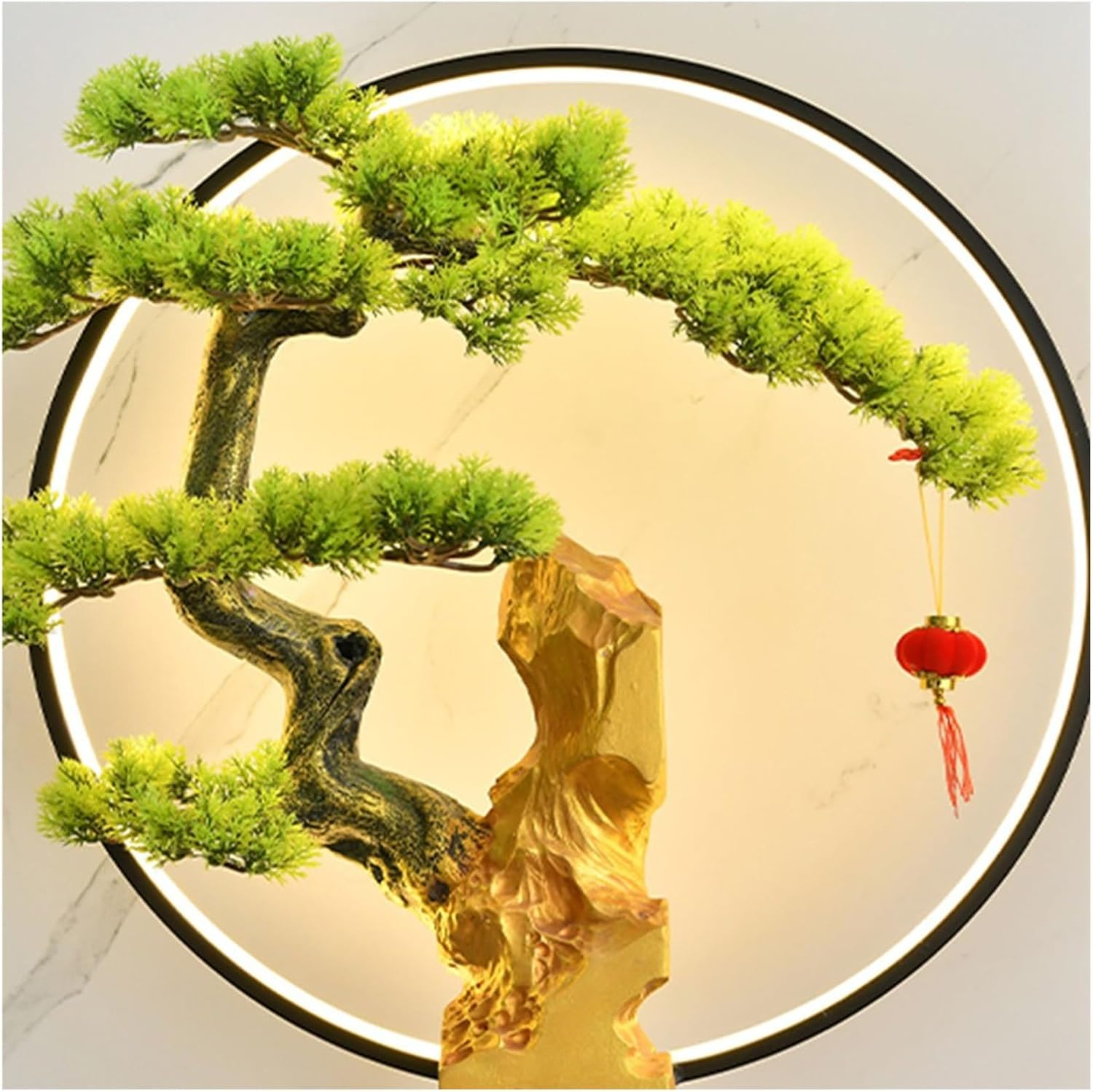 Outdoor Fountain Ase Shape Floor Standing Fountain with LED Light and Humidifier, Balcony Patio Garden Decoration, Housewarming or Opening Gifts(Medium) image number 1