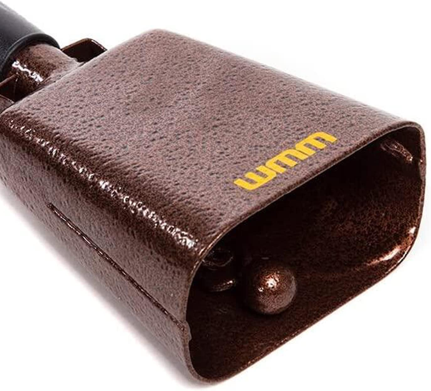 10 Inch Steel Cowbell with Handle Cheering Bell for Sports Events Large Solid School Bells & Chimes Percussion Musical Instruments Call Bell Alarm(Copper) image number 2