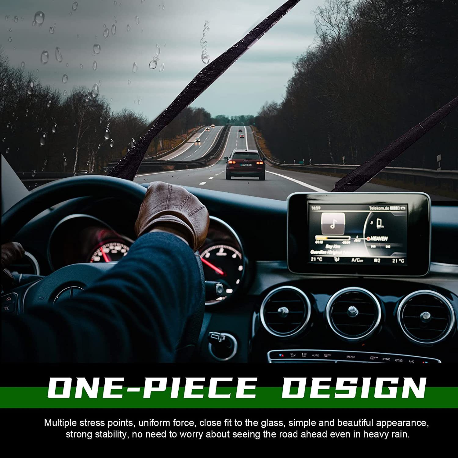 3 Windscreen Wiper Replacement for Escape 2008-2012 Original Equipment Windshield Window Wiper Blade - 20''+20''+12'' Pinch Tab (Set of 3)