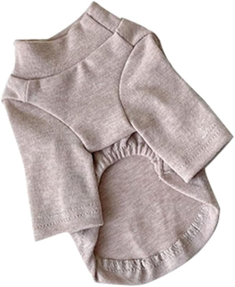 Summer Puppy Skirt Shirt Cute Dog Stand Collar Pullover Long Sleeves Skirt Shirt Lightweight Breathable Sweatshirt Dog Outfit for Small Medium Dogs for Small Medium Dogs Cats image number 4