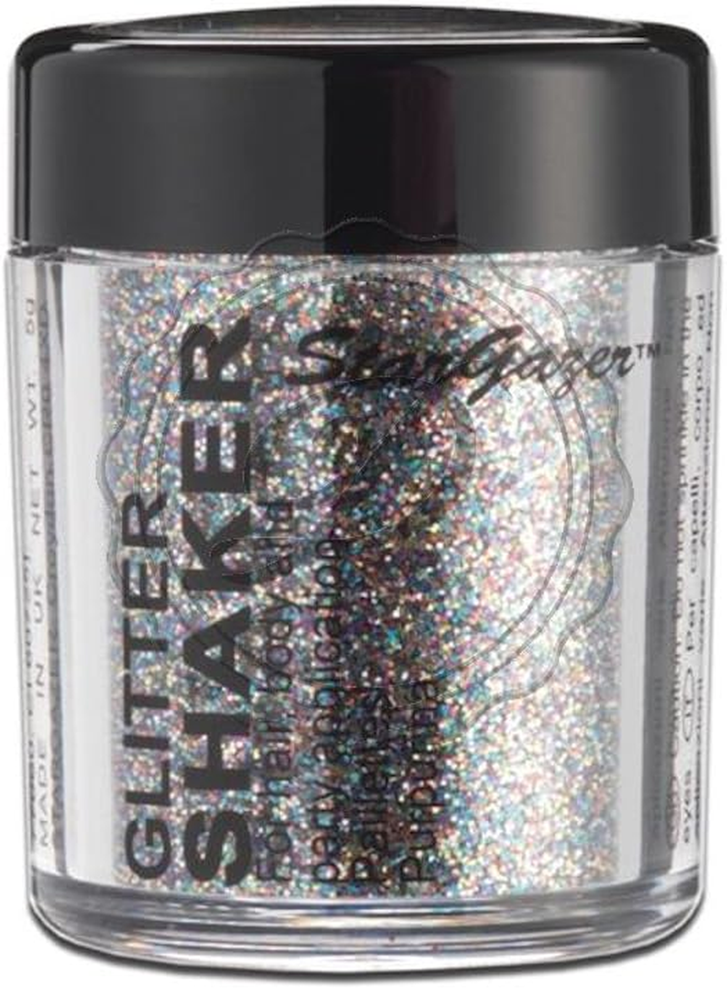 (Multi Colour) - Stargazer Glitter Shaker, Multi. Cosmetic Glitter Powder for Use on the Eyes, Lips, Face, Body, Hair and Nails.