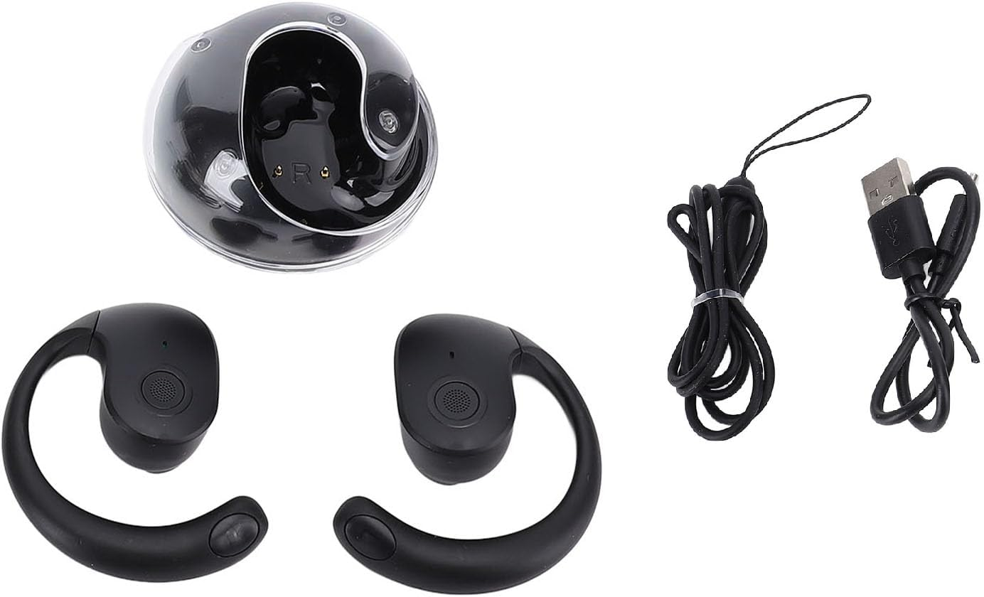 XUMIUZIY Language Translation Earbuds, Wireless Translator Earbuds with 80 Languages, 14 Voices, 4 Modes, Hifi Stereo Headphones, High Accuracy for Travel, Business, Learning (Black) - Black image number 6