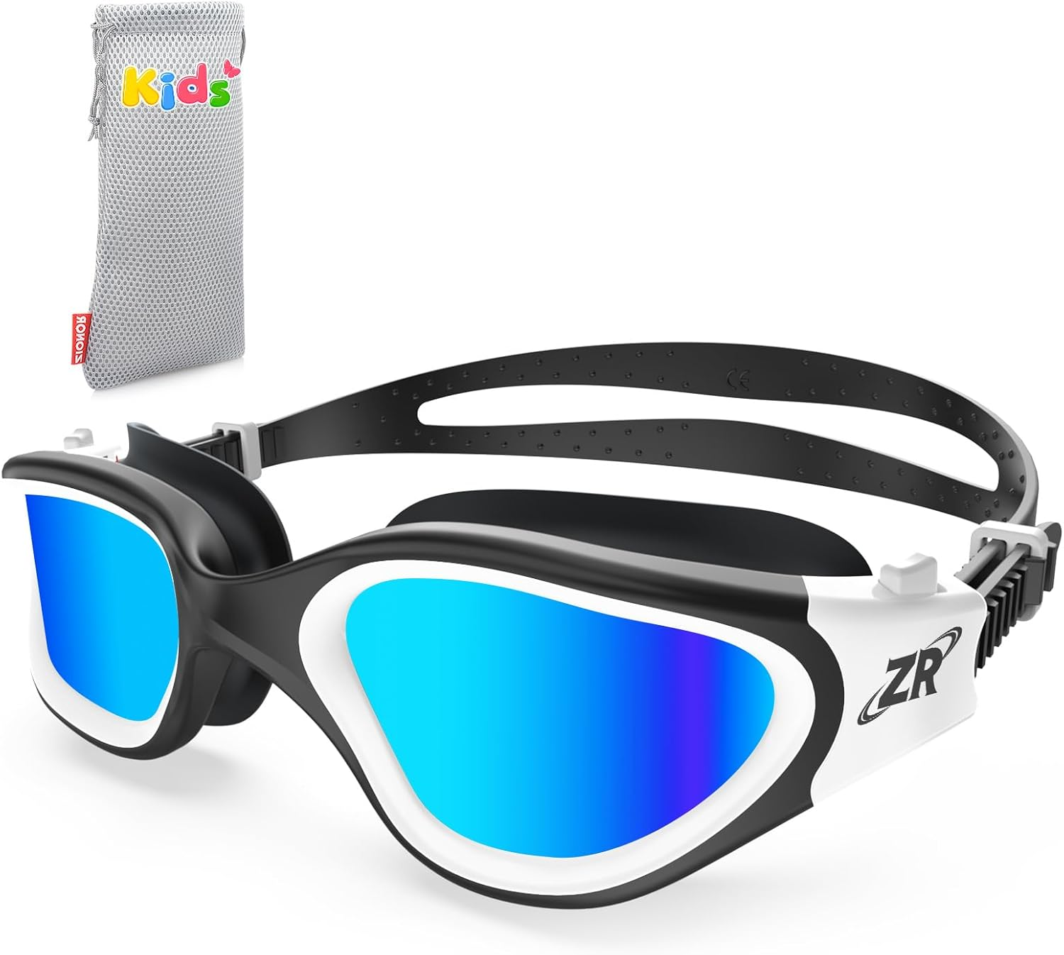 ZIONOR Kids Swim Goggles, G1MINI Polarized Swimming Goggles Comfort for Age 6-14