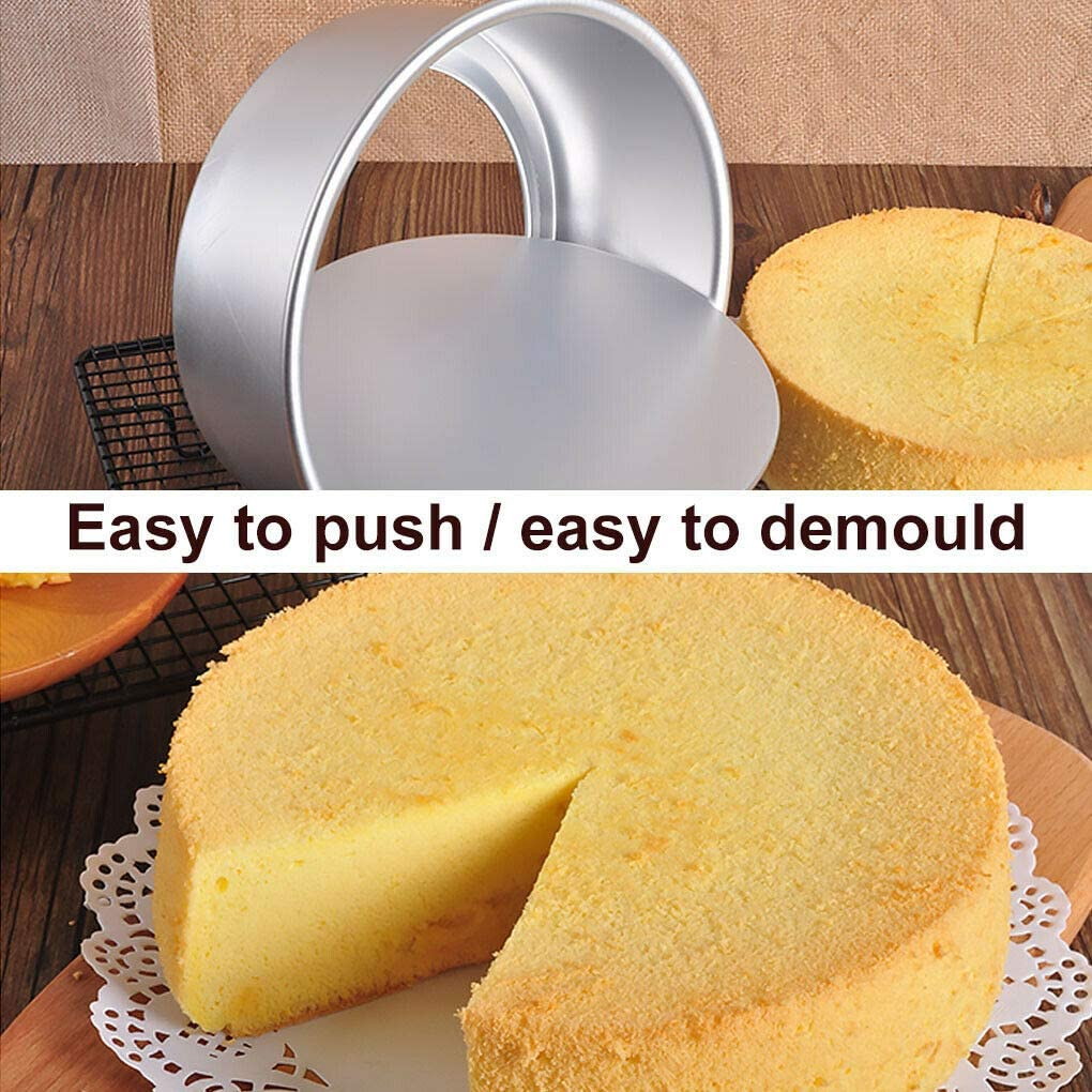 4/5/6/8 Inch Cake Mould round DIY Cakes Pastry Mould Baking Tin Pan Reusable AU (6")