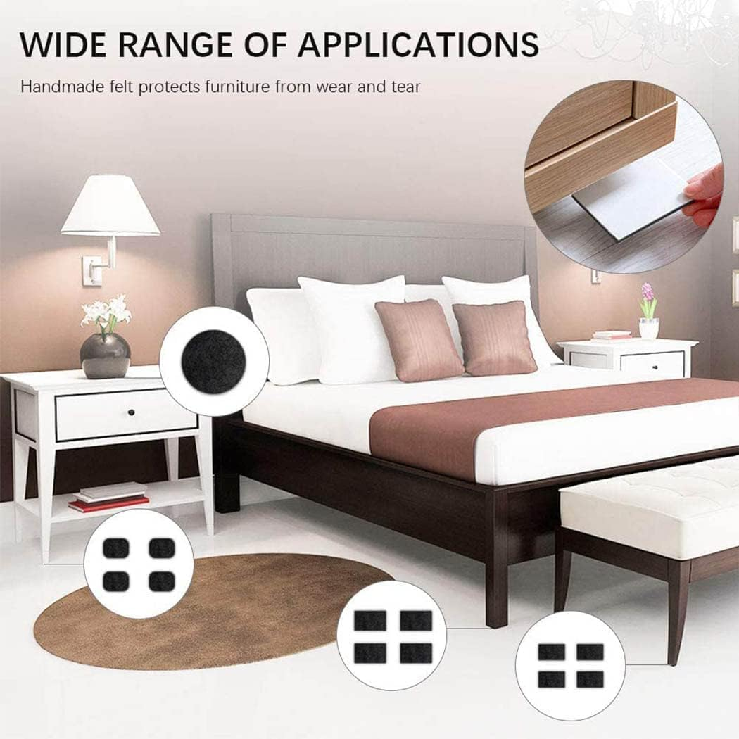 3 Size Felt Strip Rolls,Felt Pad Furniture, DIY Furniture Felt Pads Self Adhesive Floor Protector Pad for Hardwood Floors, Floor Protectors,Desk Chair Sofa Leg- Black 10/5/2Cm (Black 10/5/2Cm)