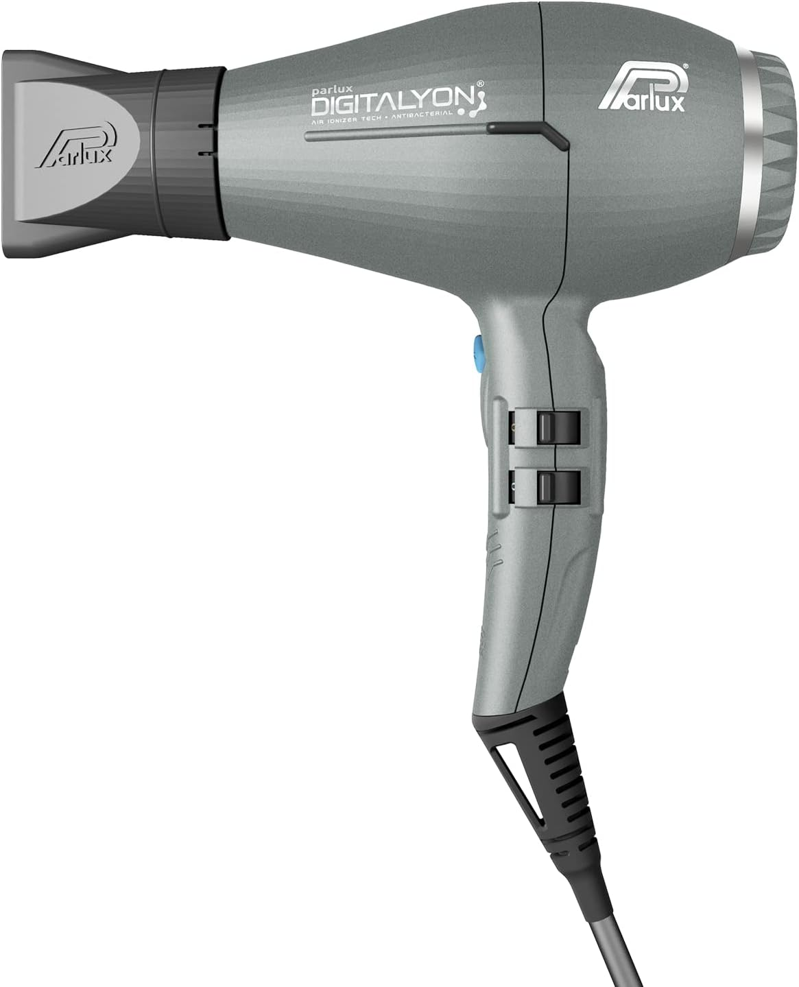 Parlux Digitalyon Professional Digital Hair Dryer with Negative Ions, Very Light and Powerful. Made in Italy (Glitter Grey) image number 3