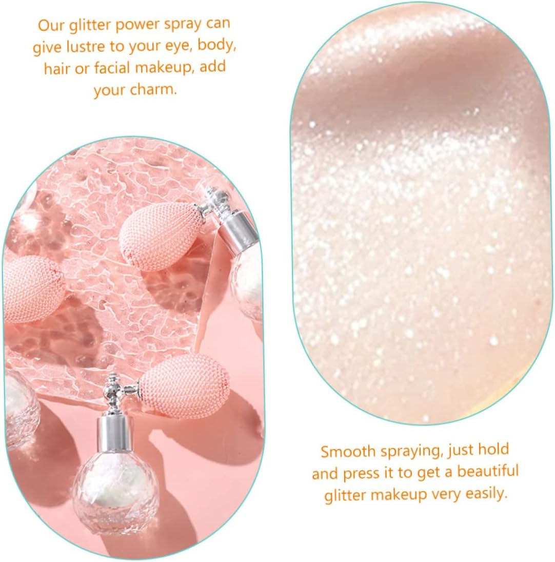 Healeved Diamond Highlight Powder Spray Glitter Makeup Body Highlighter Women Glitter Spray Sparkle Powder Compact image number 1