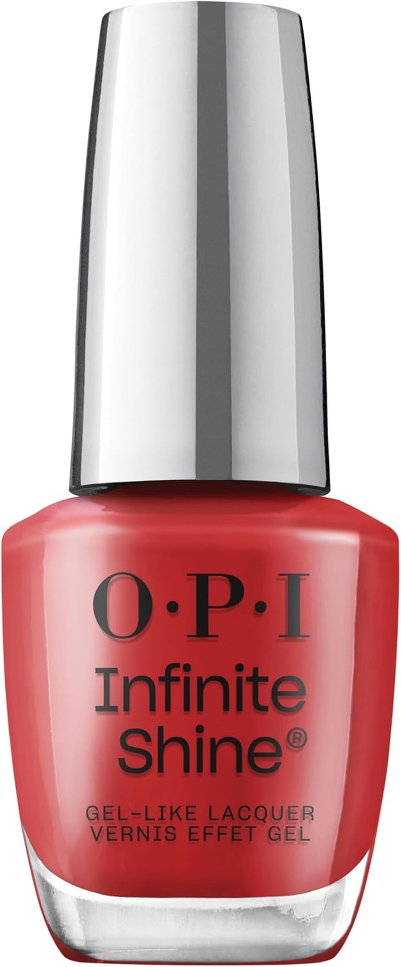 OPI Sweet Cherry Infinite Shine Long Wear Nail Polish Duo, 15 Ml X 2 - Faux-Ever Yours, Big Apple Red & Bonus Nail Art Stickers