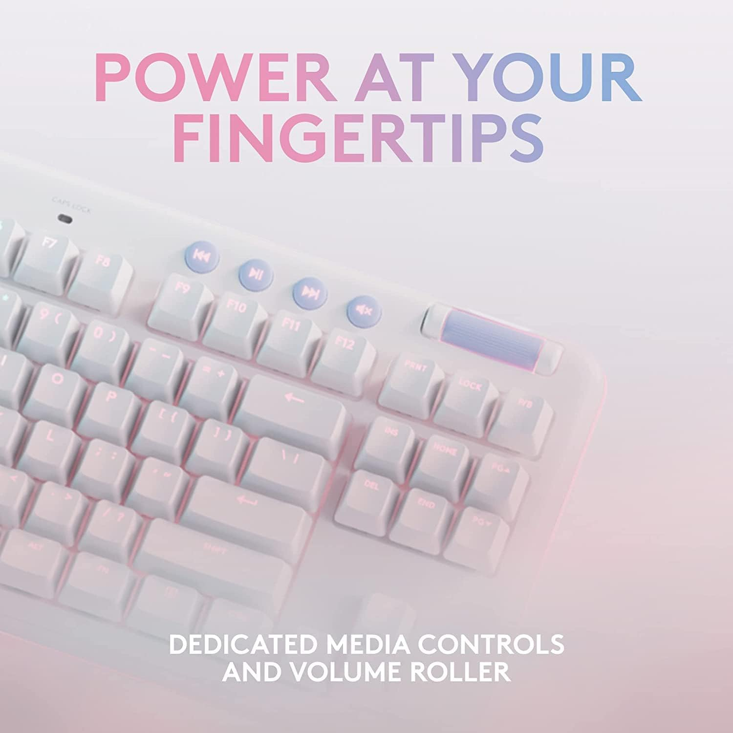 Logitech G715 Wireless Gaming Keyboard, White image number 2