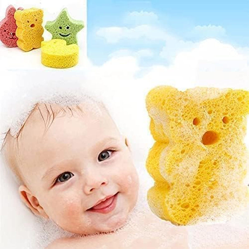4Pcs Baby Bath Sponge Soft Baby Sponge for Bathing,Cute Animal Shapes Natural Kids Bath Sponges for Infants,Fast Drying Baby Bath Tub Sponge,Fun Baby Shower Sponge for Babies and Children image number 2