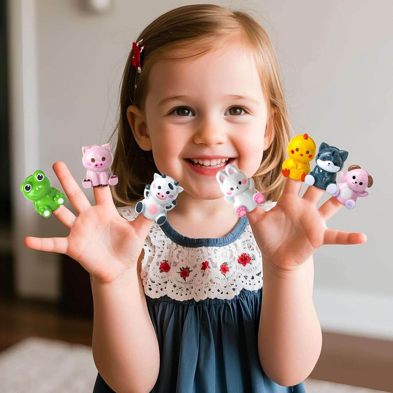 JUKUDAHU Farm Animals Toy Set for Kids 1 2 3 4 Years Old - Matched Game with 10 Barns, Counting, Color Sorting, Sensory Preschool Learning for Toddlers 1-3, Birthday Baby Boys Girls Ages 12-18 Months image number 2