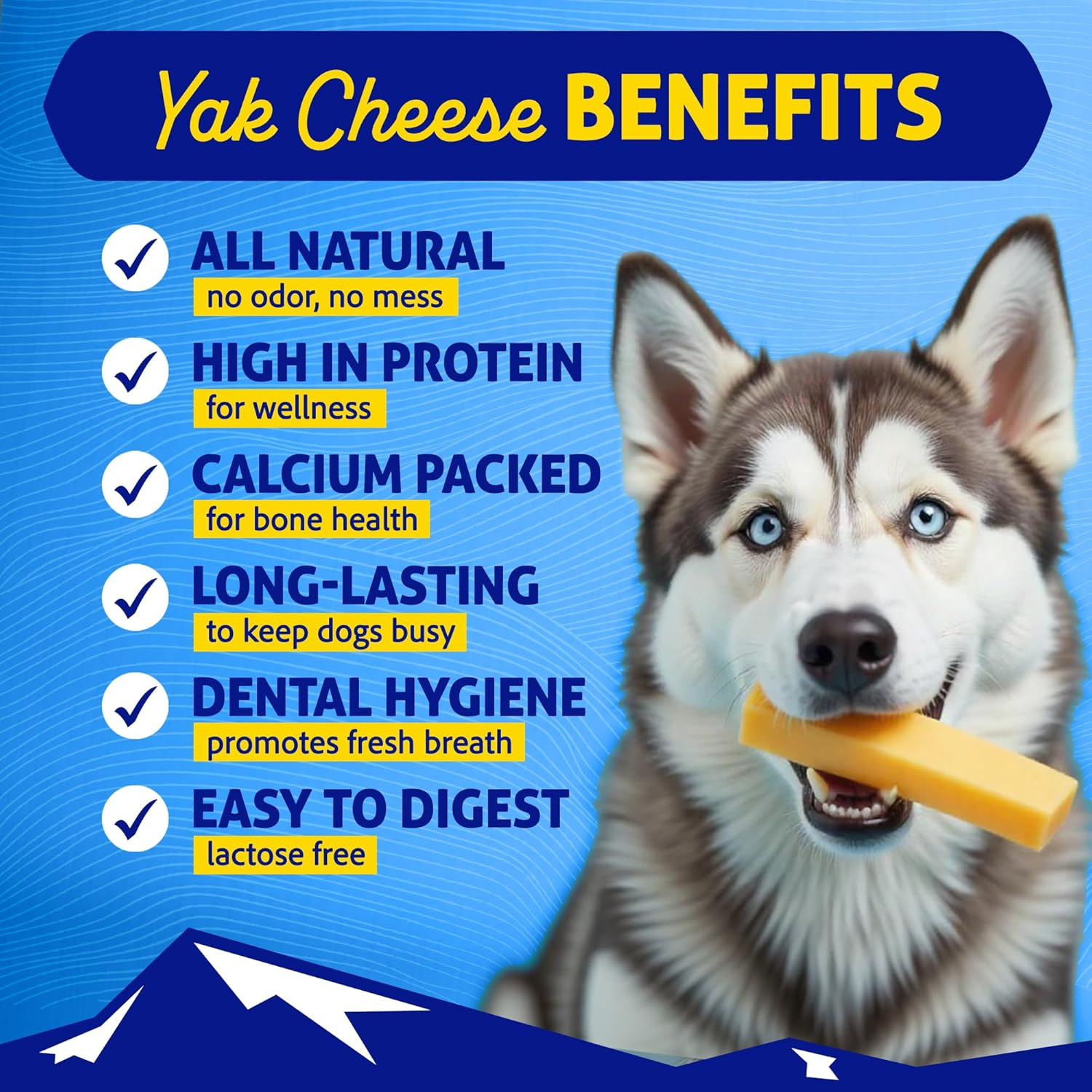 Himalayan Dog Chew Original Yak Cheese Dog Chews, 100% Natural, Long Lasting, Gluten Free, Healthy & Safe Dog Treats, Lactose & Grain Free, Protein Rich, Mixed Sizes, Dogs 65 Lbs & Smaller, 9.9 Oz image number 5