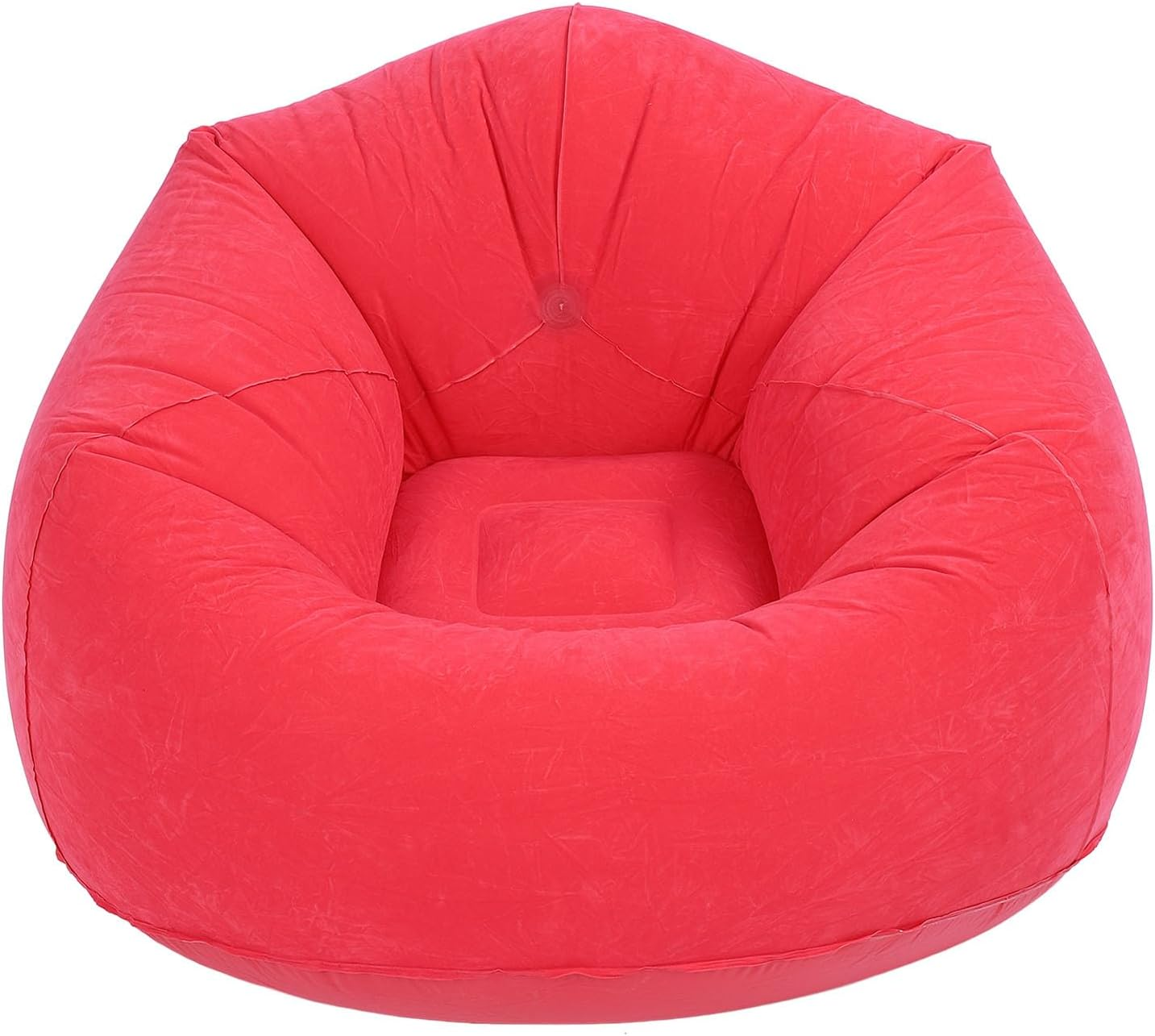 Gernie Inflatable Lounger Air Sofa, Flocking PVC Inflatable Couch, Portable Folding Blow up Sofa, Lazy Couch for Living Room, Bedroom, Balcony, Office, Camping, Travel