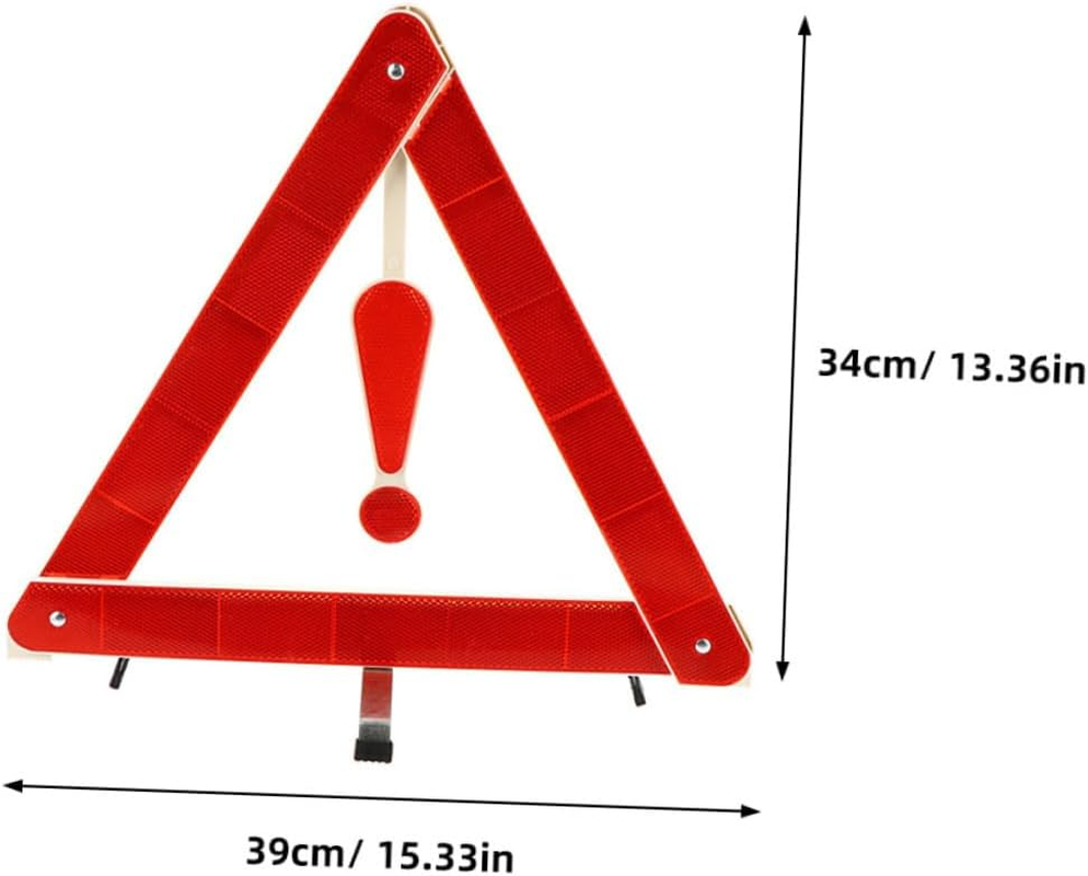 CANIGHT 3Pcs Roadside Warning Triangle Reflective Safety Sign Kit for Cars Trucks image number 6