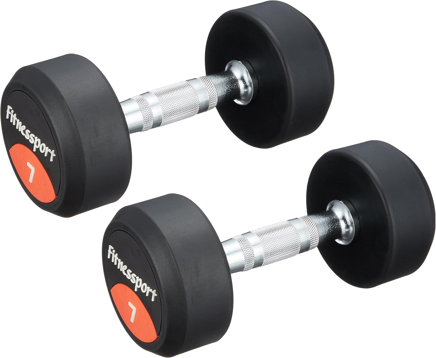 EVERNEW ETB466 Rubber Dumbbells, 15.4 Lbs (7 Kg)