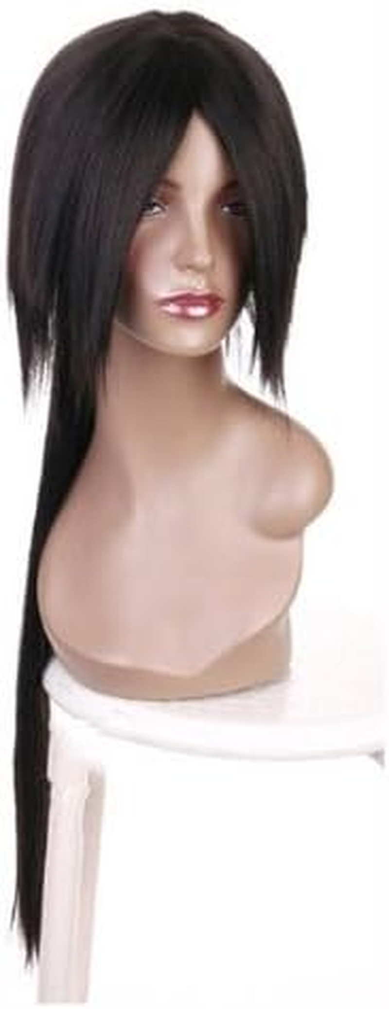 Prettyland Uchiha Itachi Long Black Wig for Cosplay Fancy Dress Holloween Manga Black Wig C406 image number 2