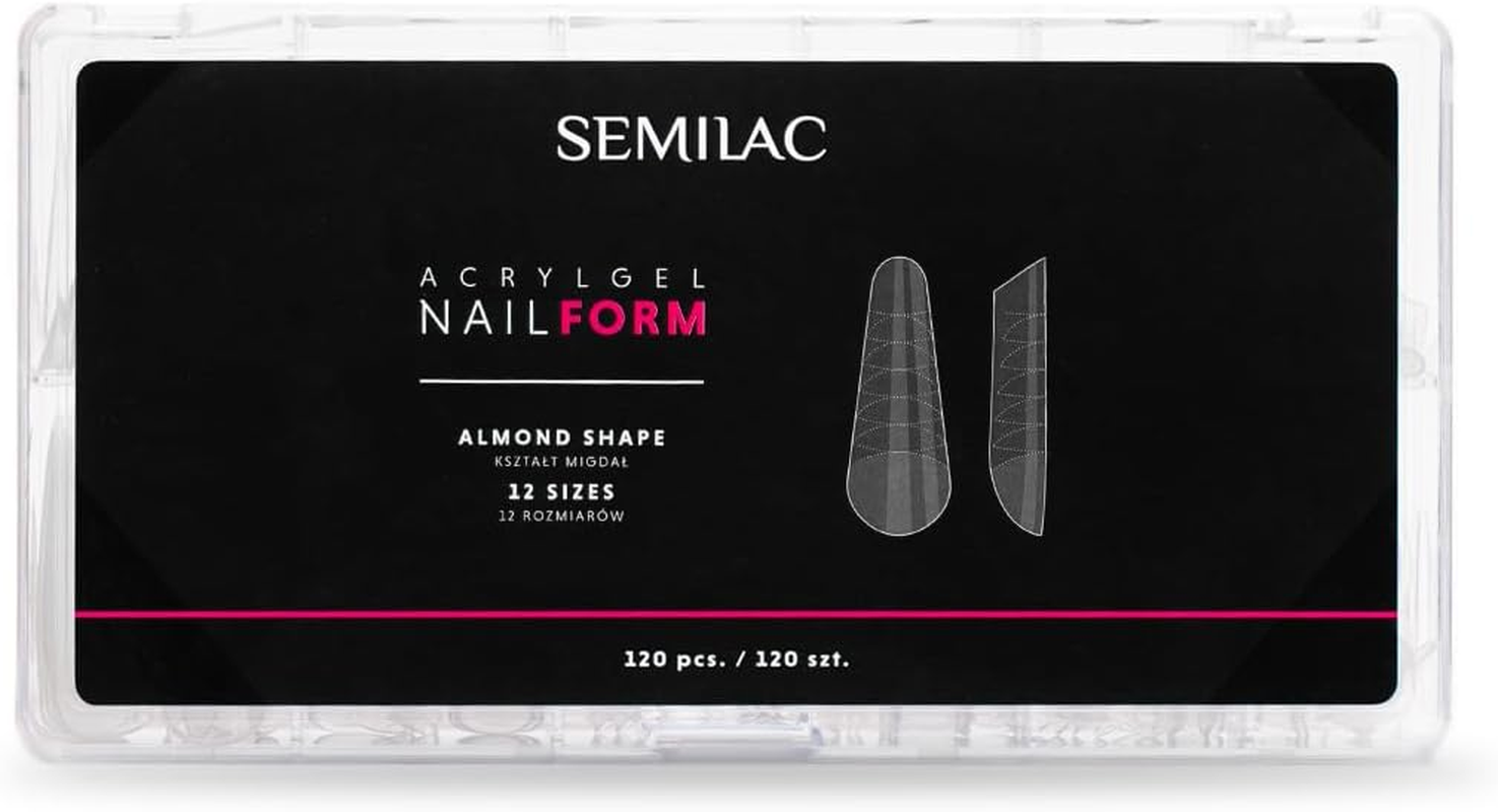 Semilac Acrylic Gel Nail Form Pointed 120 Pieces