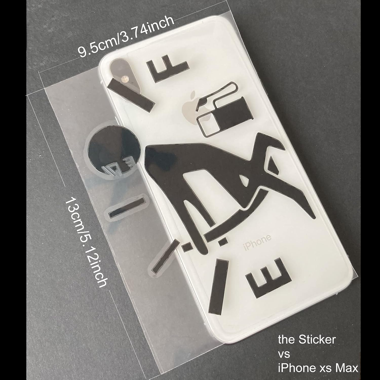 2Pcs White Funny Fuel Tank Stickers Reflective Fuel Lid Decal Hilarious Decal for Most Vehicle Car Truck Gas Cap Door, Easy Install on Individua image number 3