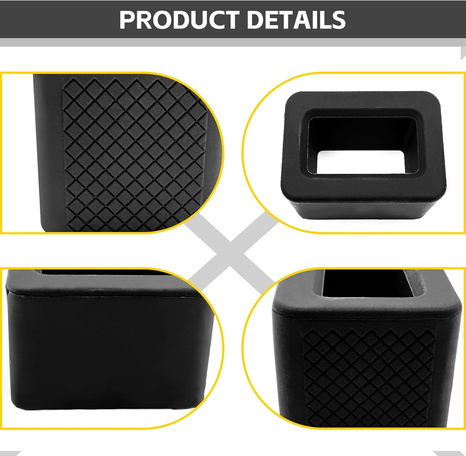 NTNEV 2PCS Seat Belt Buckle Holder, Silicone Seat Belt Buckle Booster, Keep the Seat Belt Buckle Upright and Stable, Raises Seat Belt Buckle for Easy Access, Car Accessories (Black) image number 5