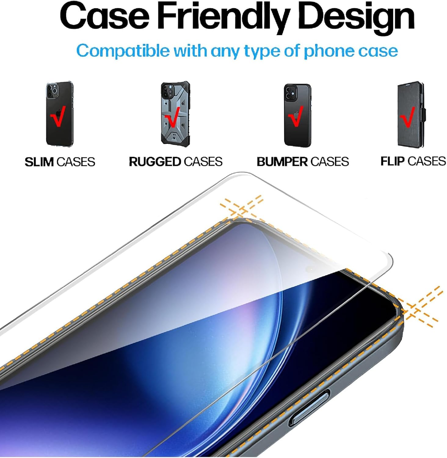 GIOPUEY Pack of 3 Screen Protectors Compatible with Vivo X Fold 5, Ultra Thin Flexible TPU, Scratch-Resistant, Compatible Case, Oil Resistant, Smooth - Clear image number 2