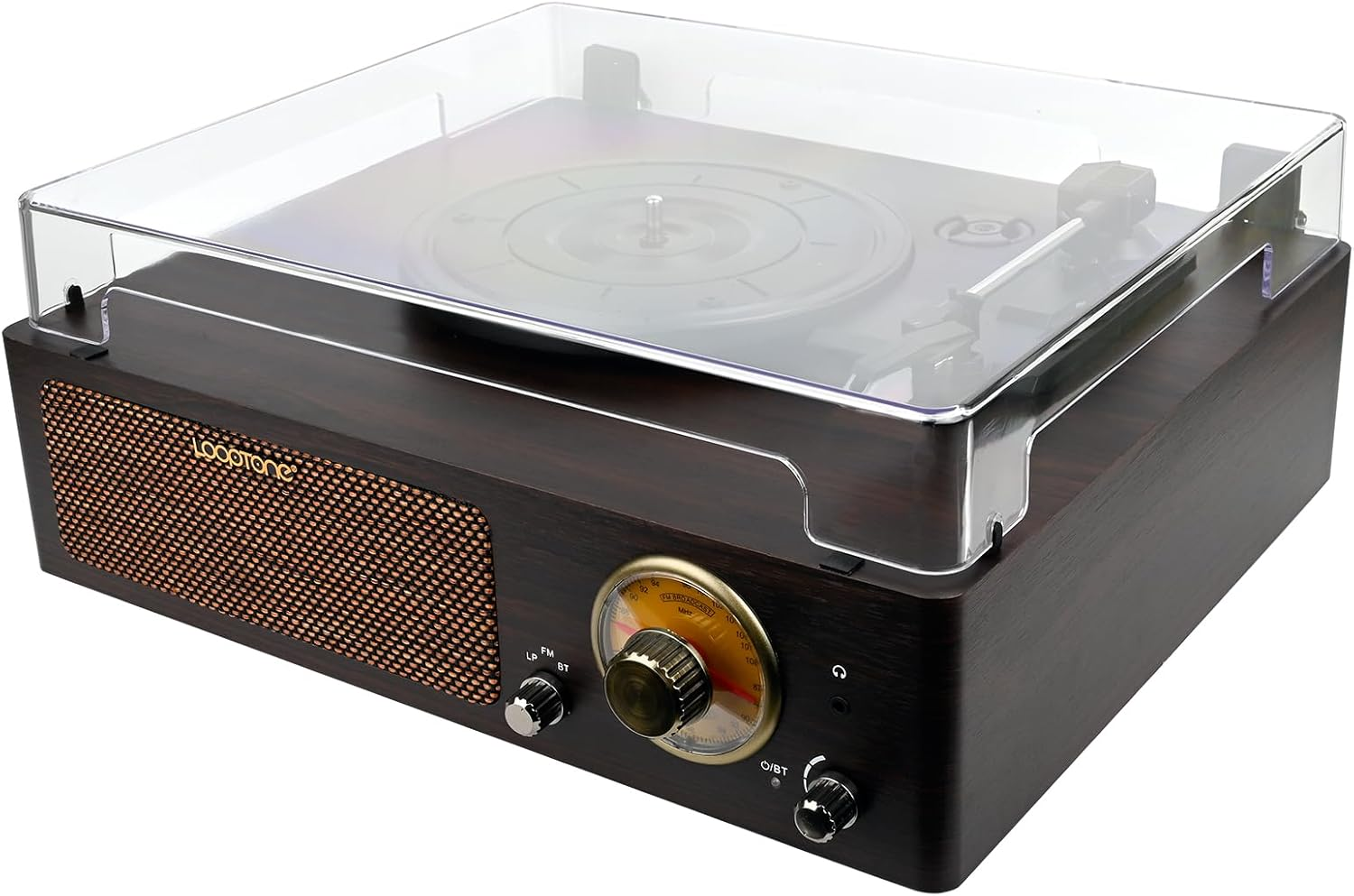 Looptone DS-215RBB Bluetooth in & Out Turntable with FM Radio Functions image number 4