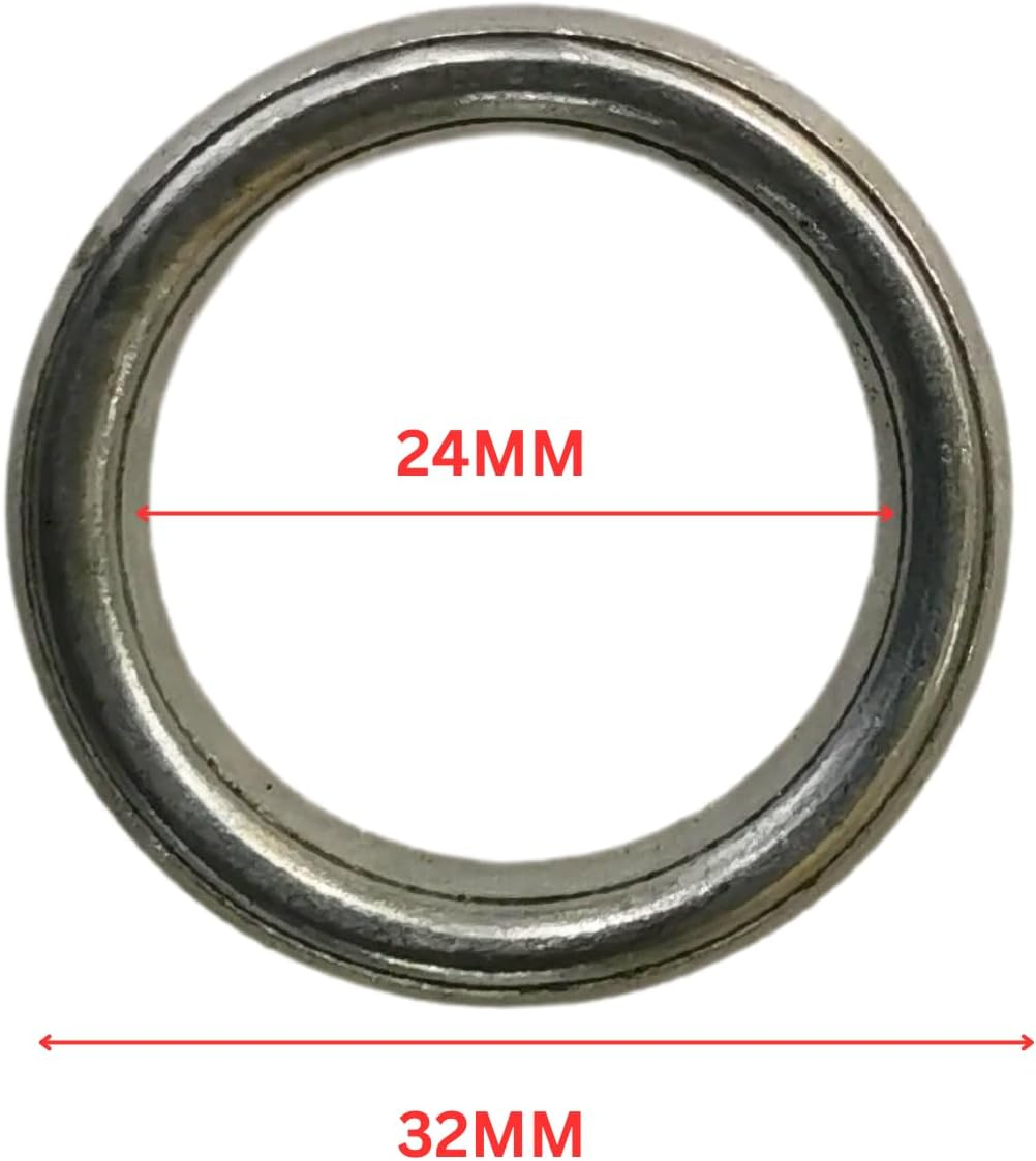 TDR 32Mm Copper Exhaust Pipe Gasket 150Cc 200Cc 250Cc PIT PRO Quad Dirt Bike ATV Buggy image number 5