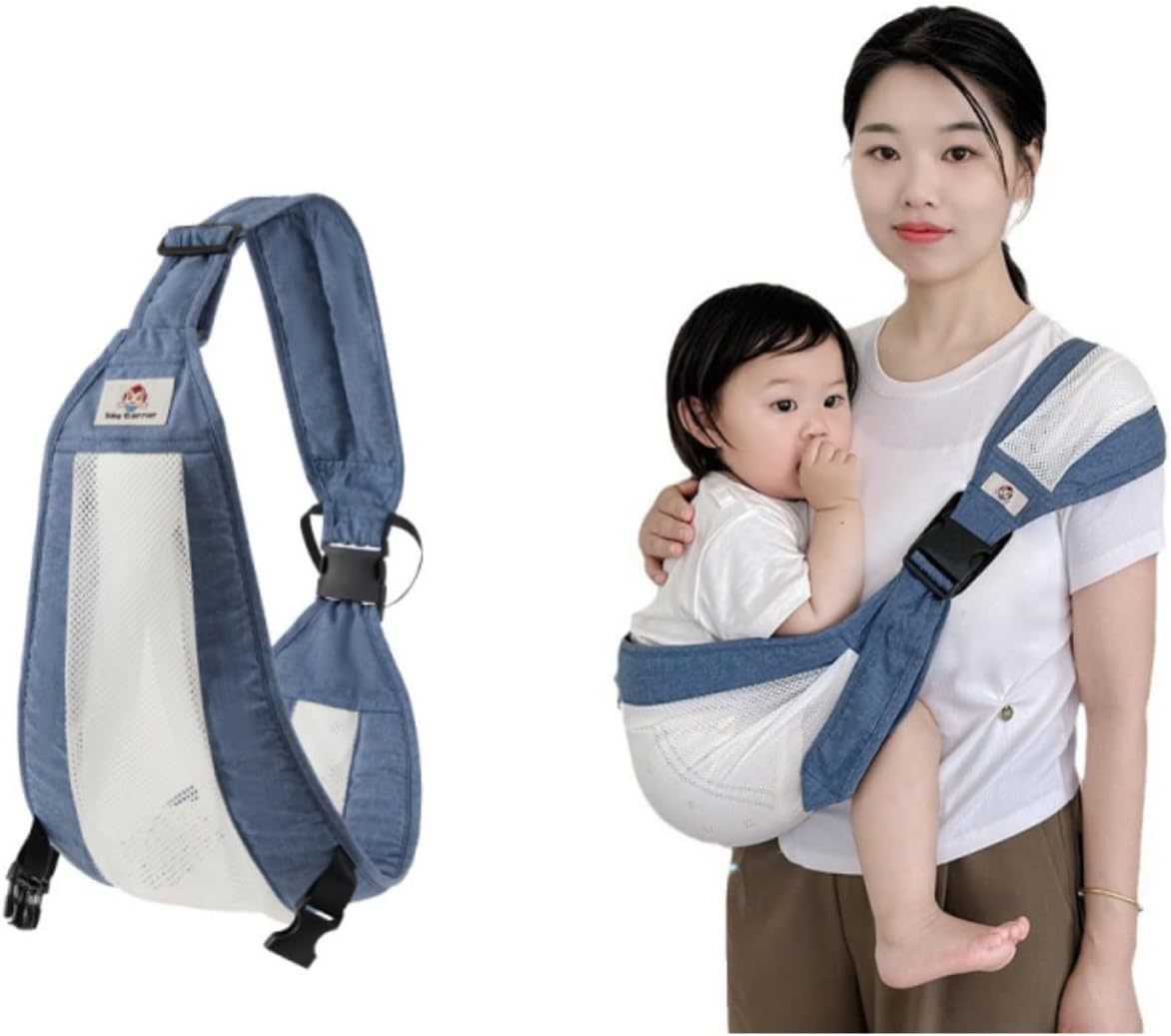 Baby Toddler Sling Carrier Lightweight Hip with Seat for Toddler, Slings Carrying Non-Slip Side Big Kid Holder Chest Wrap 6-48 Months Infants & Toddlers (14-45 Lbs) Breathable Portable for Travel image number 4