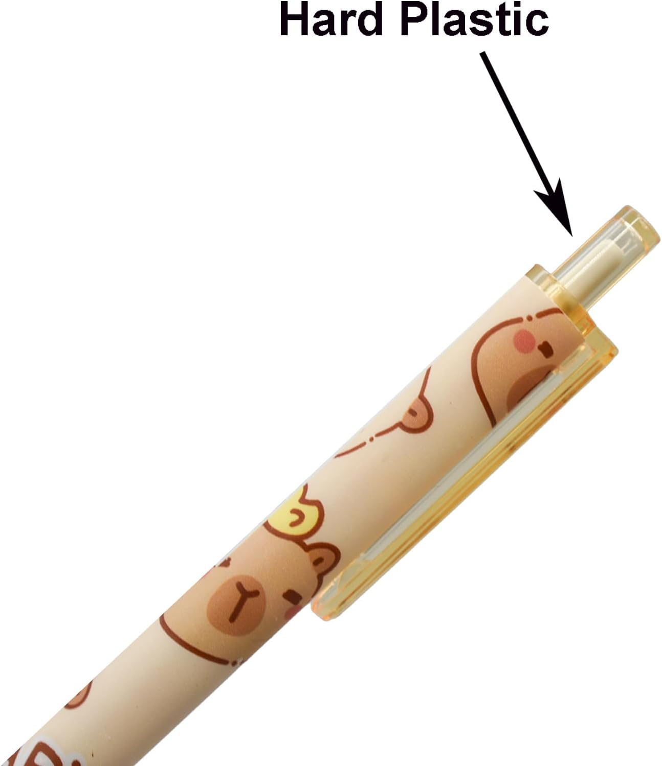 Maydahui 12PCS Capybara Rollerball Gel Pens Cartoon Animal Pen Retractable Priting Pens Novelty Pen Black Ink for School Party Office image number 6