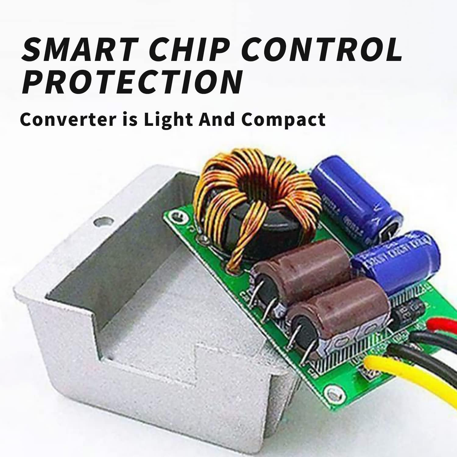 DC 8V-40V to 13.8V 10A 138W Regulator Waterproof Module Transformer Golf CART Voltage Reducer Automatic Buck Boost Converter for Club Car LED Light,Regulator and DC-DC Converter for Car Power Supply. image number 5